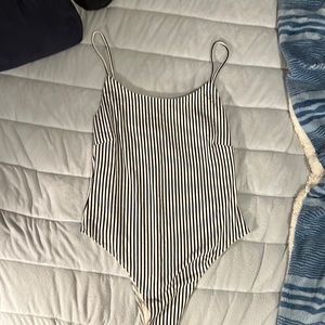 Striped bodysuit